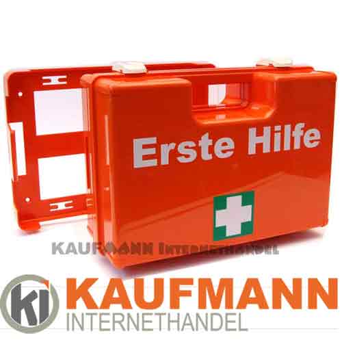 Erste Hilfe Koffer mit Wandhalterung und F�llung DIN 13157