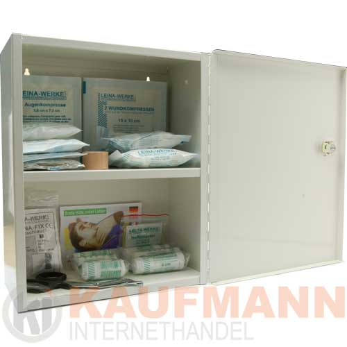 Verbandschrank Stahlblech mit F�llung DIN 13157