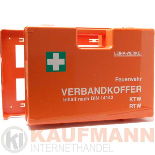Erste Hilfe Koffer DIN 14142 mit Wandhalterung Farbe orange Gr��