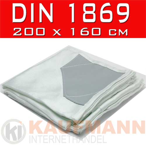 Feuerl�schdecke 200 x 160 cm  DIN 1869