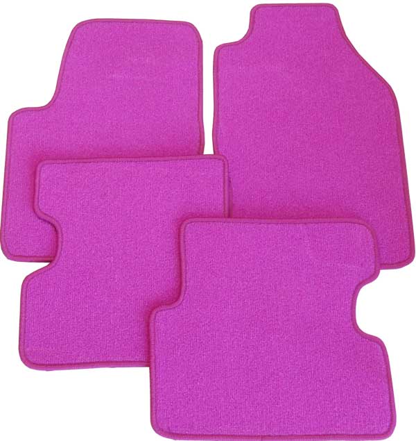 Fussmatten Pink Rosa passend f&uuml;r Opel Corsa C BJ 09.00 - 08.06