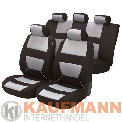 Auto Sitzbez�ge / KFZ Schonbezug  BOZEN schwarz/grau