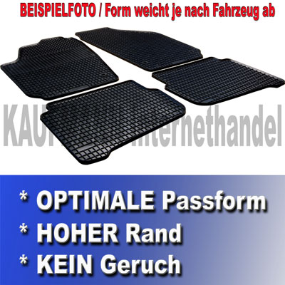 PASSFORM GUMMIMATTE   Skoda Octavia 2 II