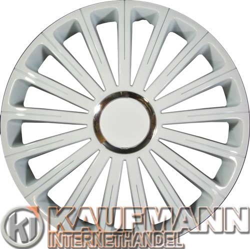 4 Radkappen / Radzierblenden Radical PRO WHITE 15 Zoll