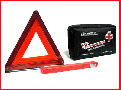 LEINA KFZ Verbandstasche und Warndreieck