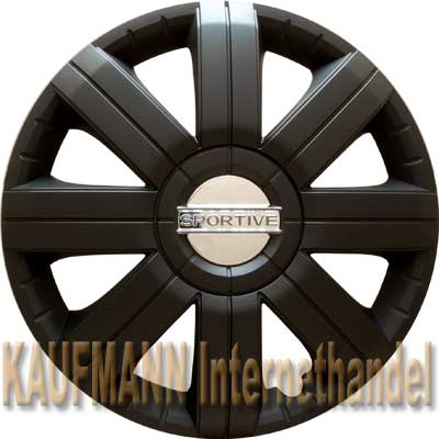 Satz Radkappen Sportive Pro black 15 Zoll